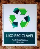 Placa Lixo Reciclável