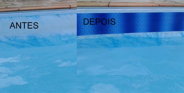 Adesivo para recuperação da borda da piscina